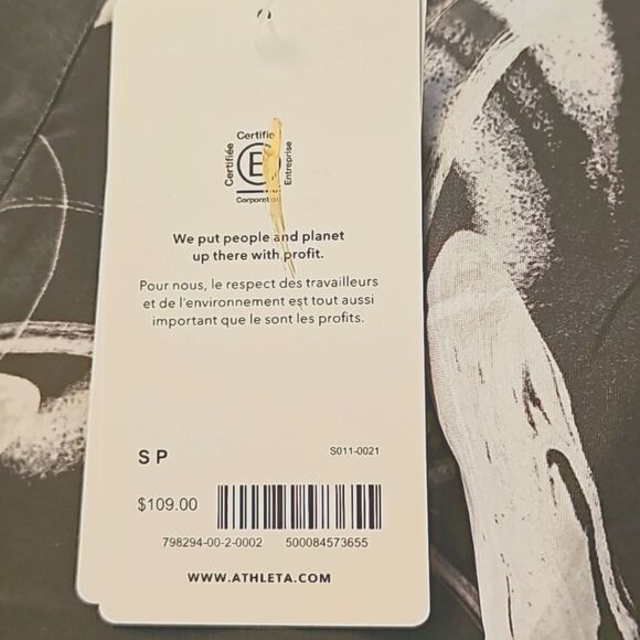 Athleta Cool Calm Pant, Gray/Silver, Size Small, NWT - Picture 5 of 7